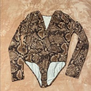 Snakeskin bodysuit